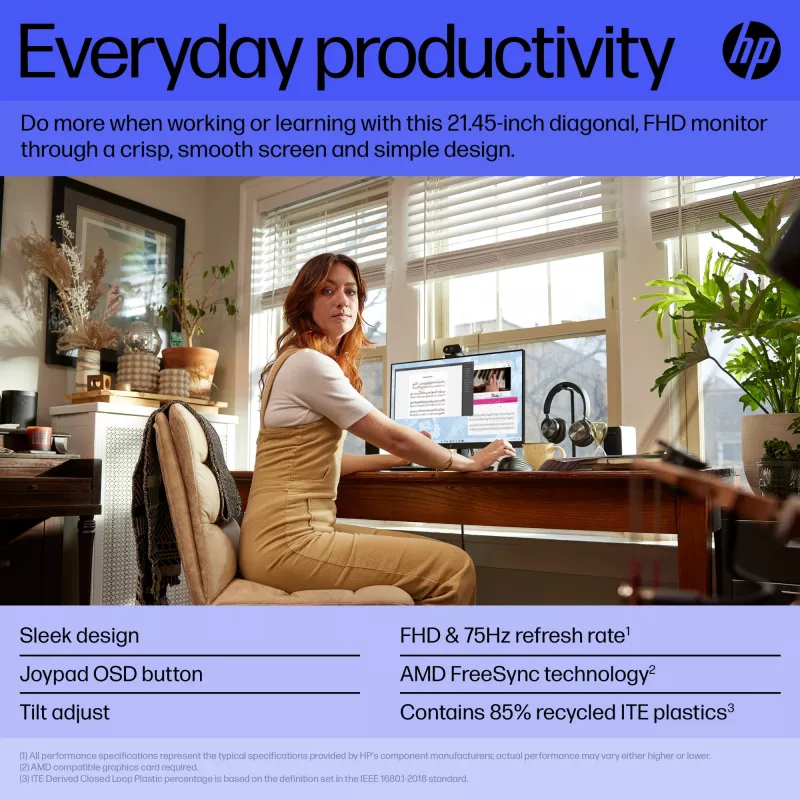 Monitor HP V22v G5 54,5 cm (21,4 inch) Full HD 1920 x 1080