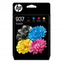 Inktcartridges HP 937 CMYK 4-pack zwart cyaan magenta geel