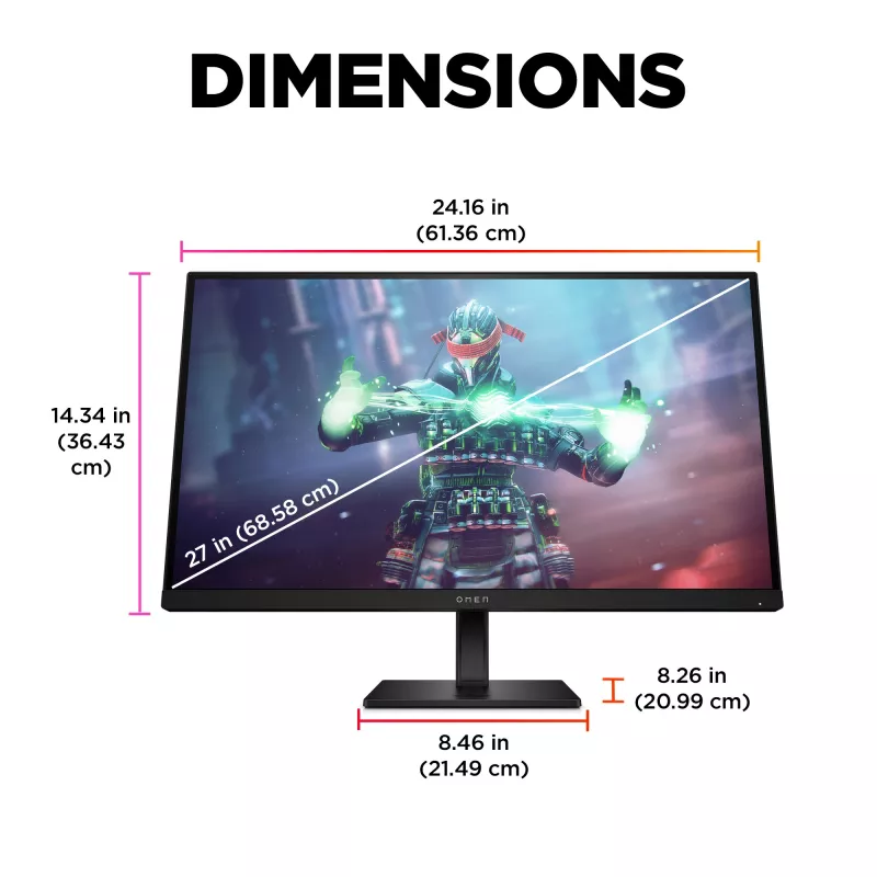 OMEN by HP 27 inch UHD 144Hz gaming-monitor – OMEN 27k