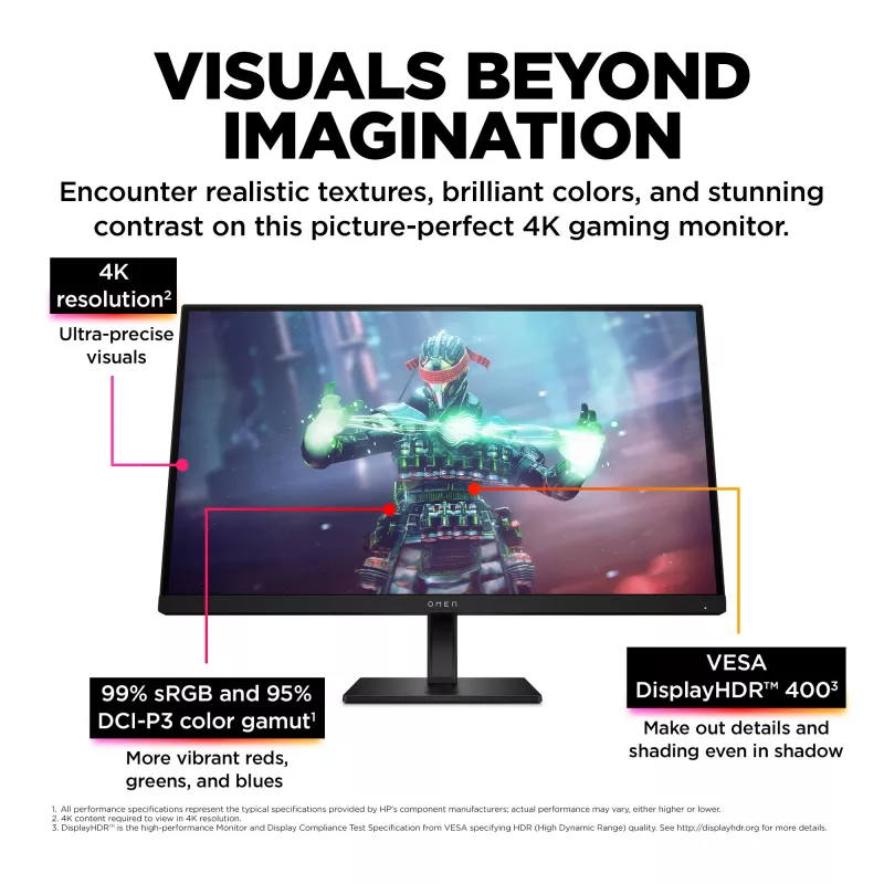 OMEN by HP 27 inch UHD 144Hz gaming-monitor – OMEN 27k