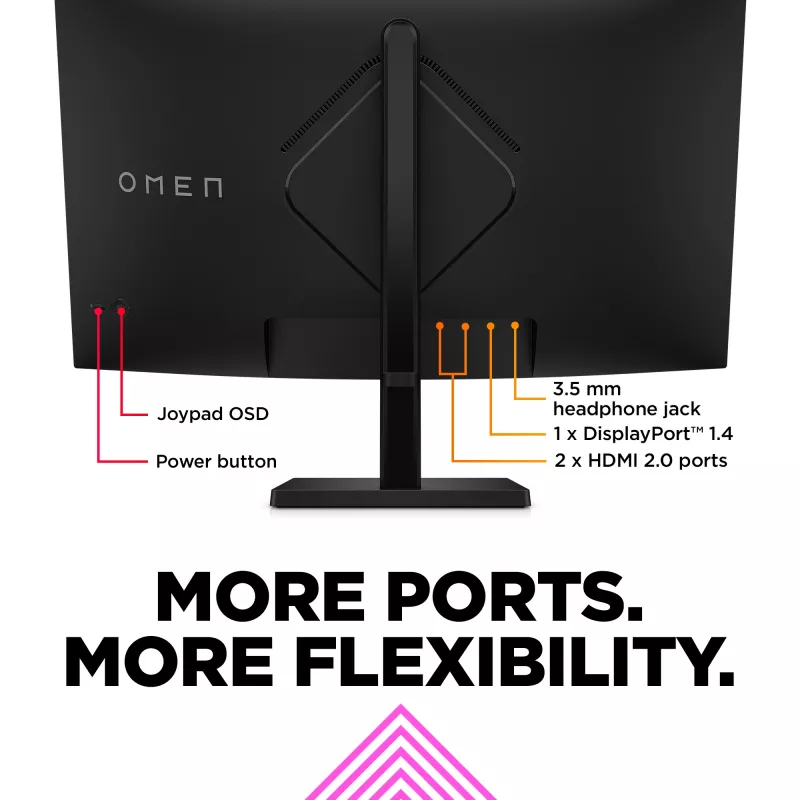 OMEN by HP 31,5 inch QHD 165Hz gebogen gamingmonitor - OMEN 32c (refurbished)