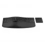 HP 965 ergonomisch draadloos toetsenbord, full-size (100%), draadloos, RF draadloos + Bluetooth, membraan, zwart