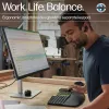HP 965 ergonomisch draadloos toetsenbord, full-size (100%), draadloos, RF draadloos + Bluetooth, membraan, zwart