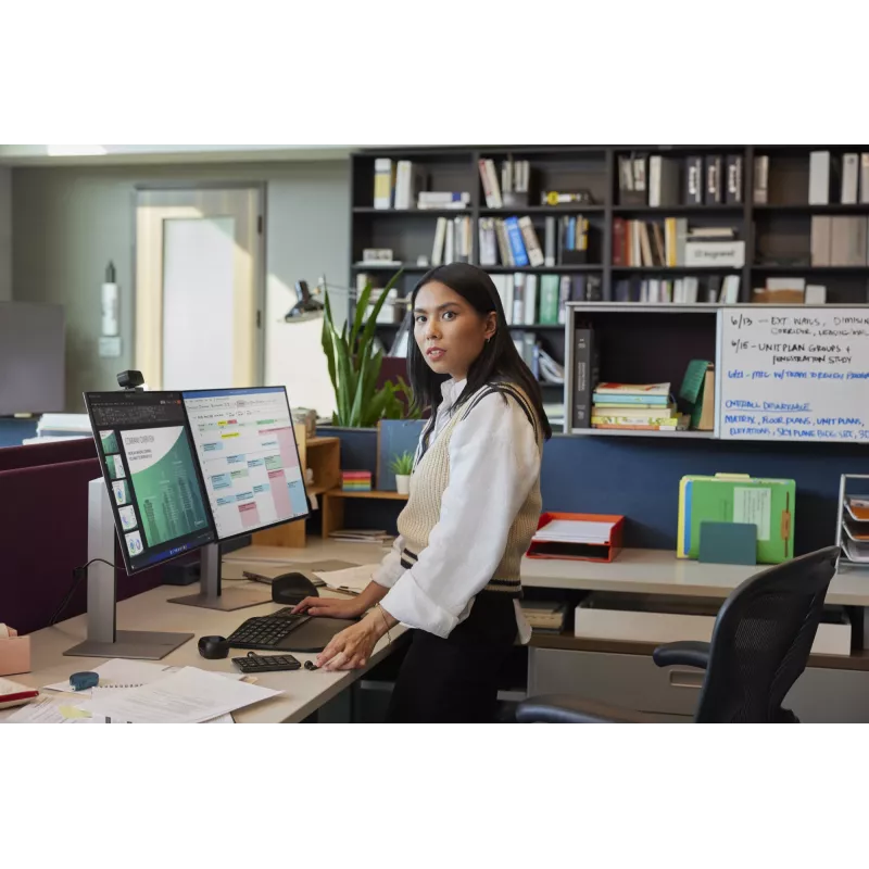 HP 965 ergonomisch draadloos toetsenbord, full-size (100%), draadloos, RF draadloos + Bluetooth, membraan, zwart