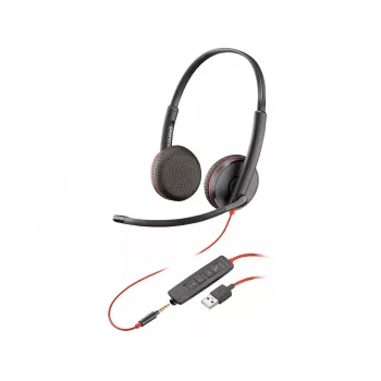 Headset POLY Blackwire 3225 stereo USB-A bedrade kantoor- en callcenter-headset