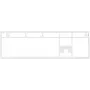 Mechanische toetsenbord bovenplaat Kingston HyperX Alloy Rise 85U09AA wit