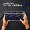 Mechanisch toetsenbord KINGSTON HyperX Alloy Rise 75 top plate Navy Blue (model 85U15AA)