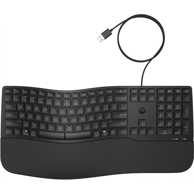 Bedraad full-size toetsenbord HP 485 Comfort met USB-aansluiting en 23 programmeerbare toetsen