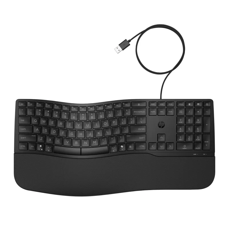 Bedraad full-size toetsenbord HP 485 Comfort met USB-aansluiting en 23 programmeerbare toetsen