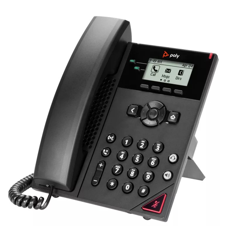 HP Poly VVX 150 2-lijns IP-telefoon en PoE-geschikt, 300 g, China, Mexico, 357 kg
