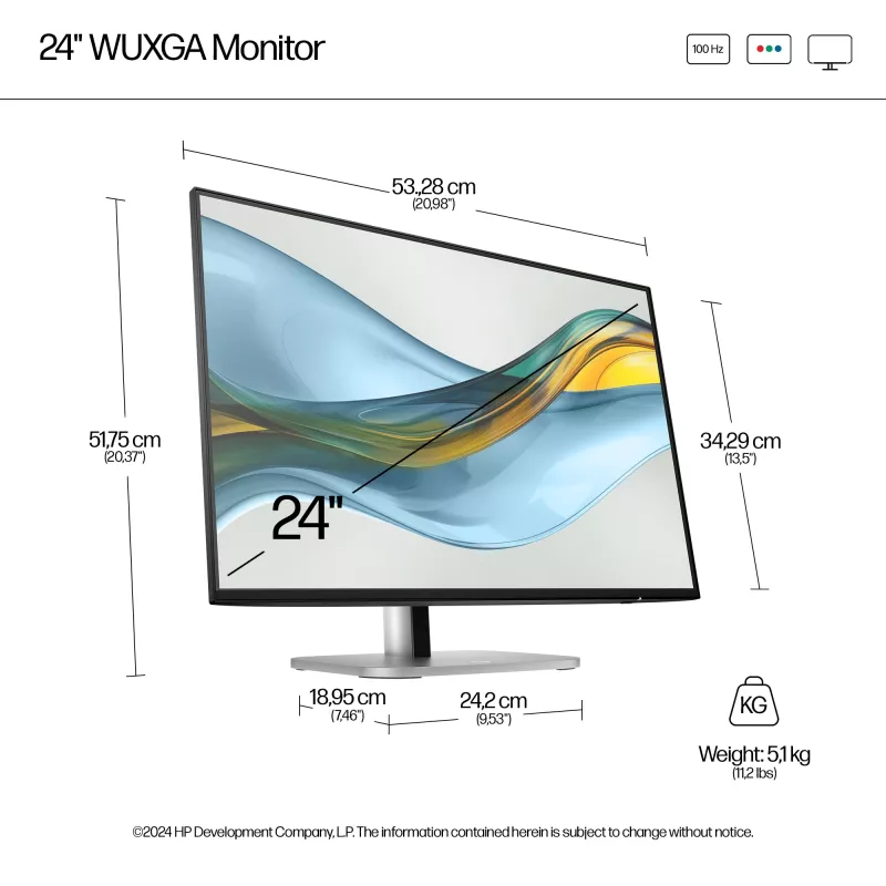 Monitor HP Series 5 Pro 24 inch WUXGA-display 1920 x 1200
