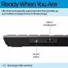 HP 720 multi-device oplaadbaar draadloos toetsenbord, full-size (100%), draadloos, USB + Bluetooth, mechanisch, QWERTY, zwart