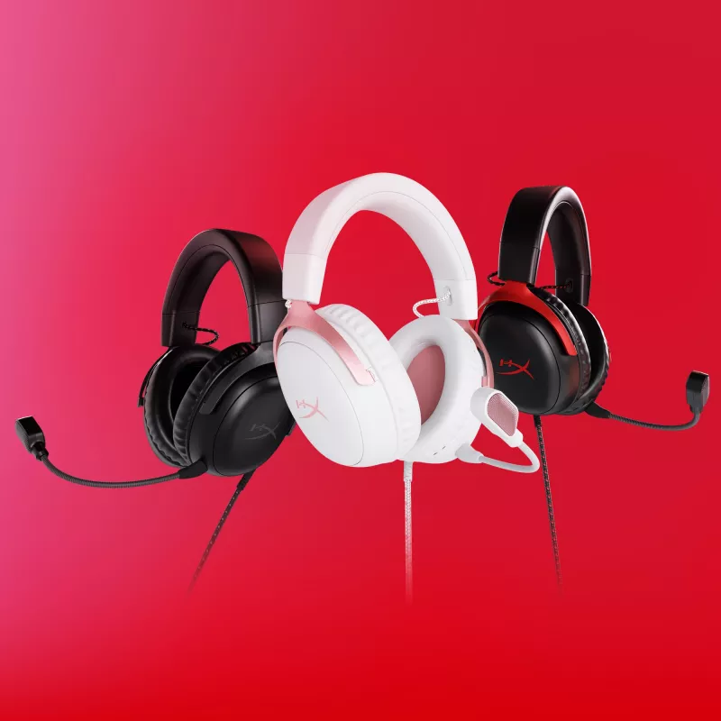 HyperX Cloud III - gaming-headset (wit/roze)