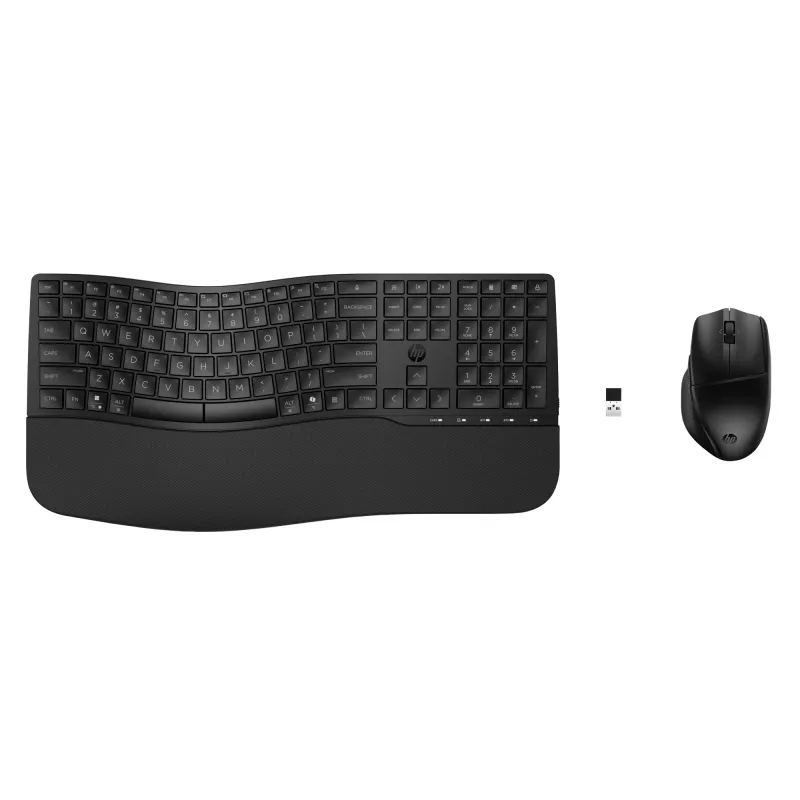 HP 685 Comfort dual-mode toetsenbord-muisset draadloos Bluetooth full-size gebogen