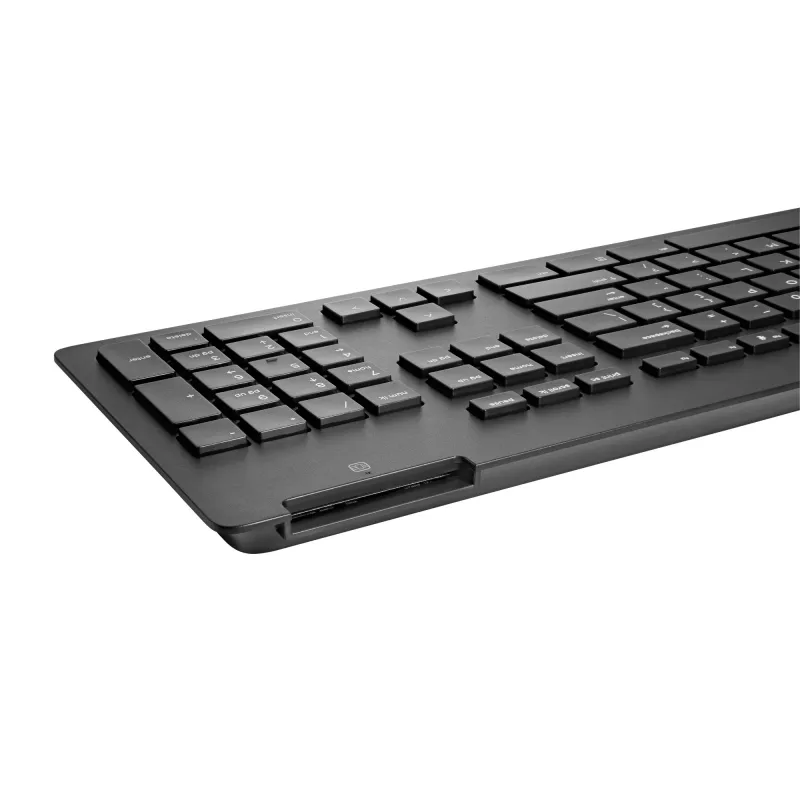 HP Business slank v2 smartcard-toetsenbord, Full-size (100%), bedraad, USB, zwart