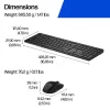 HP Multi-Device Dual-Mode muis- en toetsenbordcombinatie 495C, full-size (100%), draadloos, USB + RF Wireless + Bluetooth, wit, muis inbegrepen