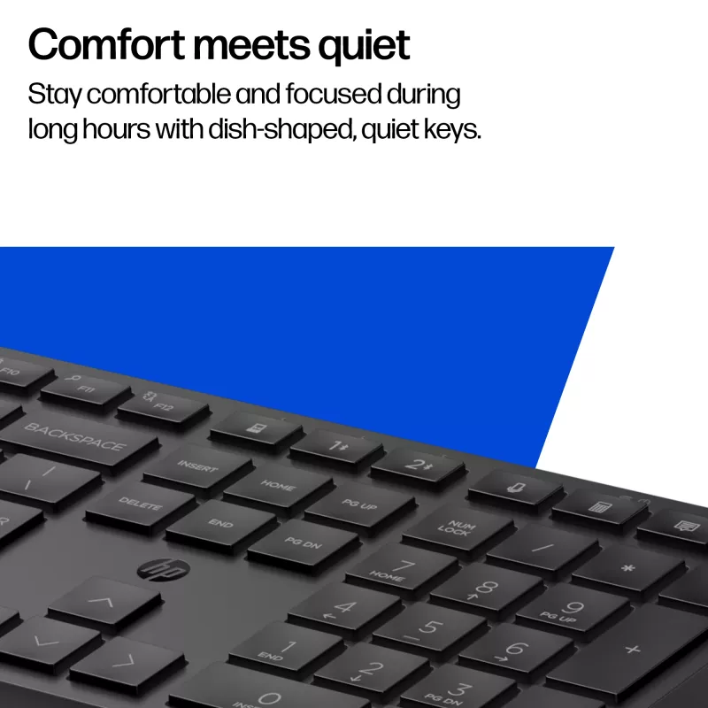 HP 495K Multi-Device Dual-Mode toetsenbord, full-size (100%), draadloos, USB + Bluetooth, zwart