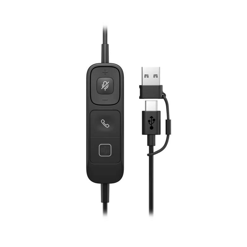 HP Poly Mission 415 monaurale USB-kabelheadset (bulk), 99 g, zwart