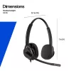 Bekabelde stereoheadset HP POLY Mission 425 Classic, USB-aansluiting, 126 g