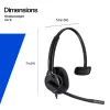 Bekabelde stereoheadset HP POLY Mission 425 Classic, USB-aansluiting, 126 g