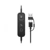 Bekabelde stereoheadset HP POLY Mission 425 Classic, USB-aansluiting, 126 g