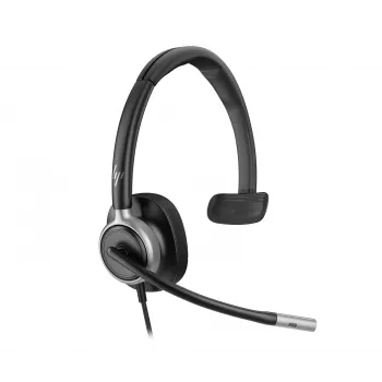 HP Poly Mission 615 monaurale bekabelde USB-headset, 117,5 g, zwart