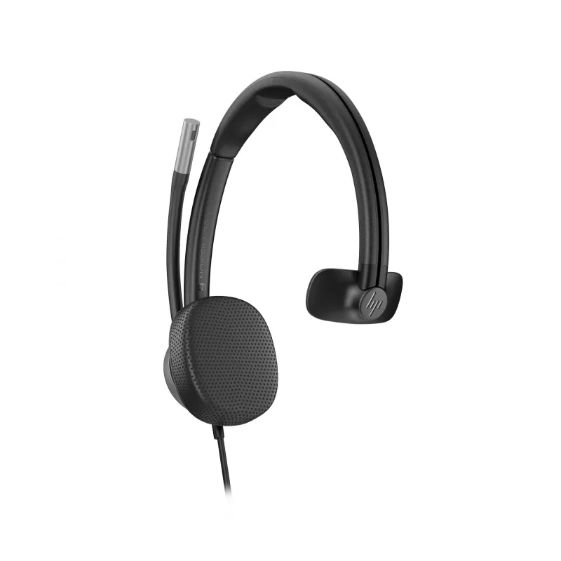 HP Poly Mission 615 monaurale bekabelde USB-headset, 117,5 g, zwart