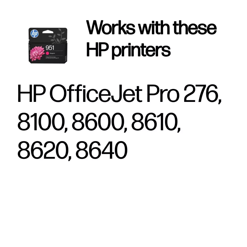 HP 951 Magenta originele inktcartridge, magenta, 1 st., 535 pagina's