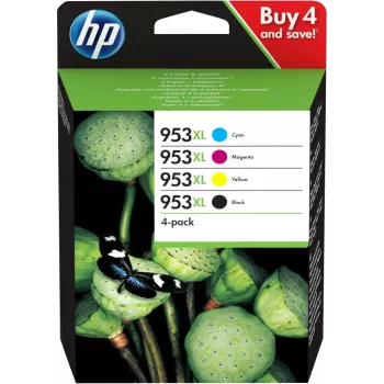 HP 953XL inktpatroon origineel hoge (XL) capaciteit zwart, cyaan, magenta, geel