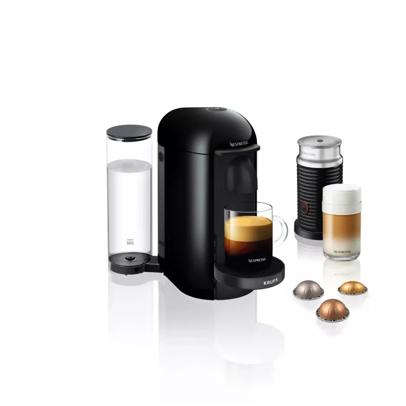 Espresso- en koffiecapsulemachine KRUPS Nespresso Vertuo XN903810 zwart