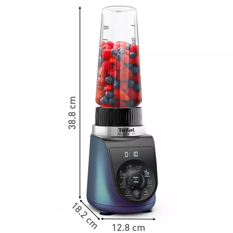 Tefal Blend Up BL19H4F0 mixer 0,85 L staafmixer 1000 W blauw, transparant