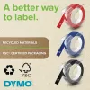 DYMO Authentic Embossing Label Tape | 9 mm x 3 m rol | witte print op blauw | zelfklevend | voor embossing-prägemachines | 1 stuk