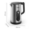 Tefal Selection KI871DE0 waterkoker 1,7 l 1500 W zwart, roestvrijstaal