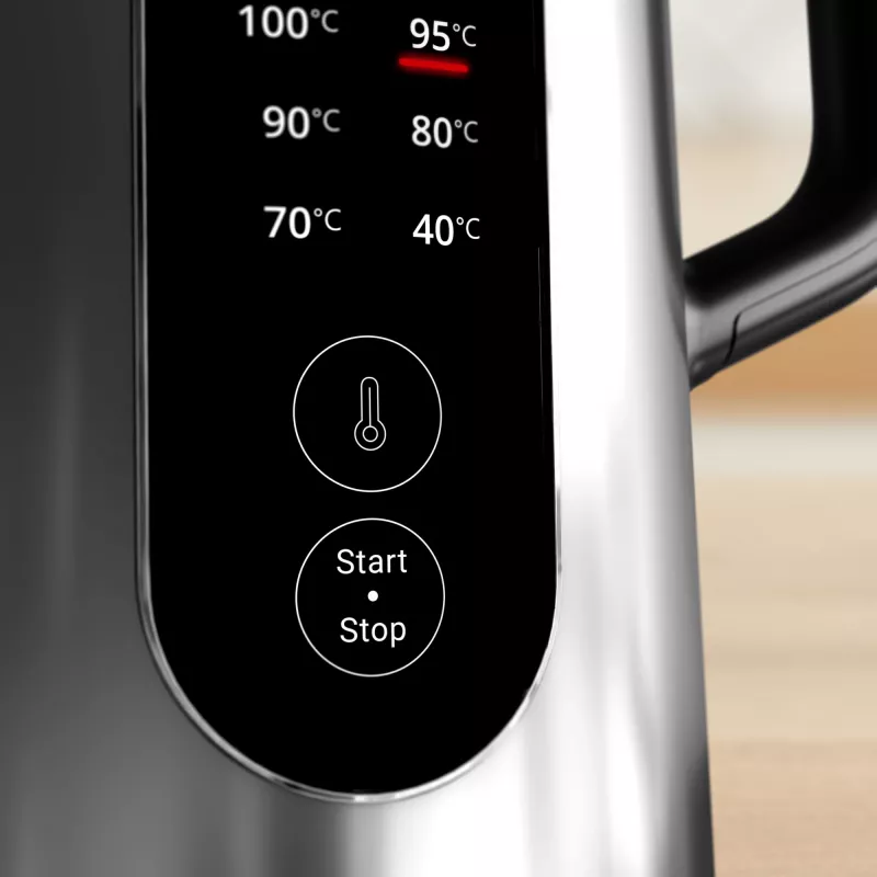 Tefal Selection KI871DE0 waterkoker 1,7 l 1500 W zwart, roestvrijstaal