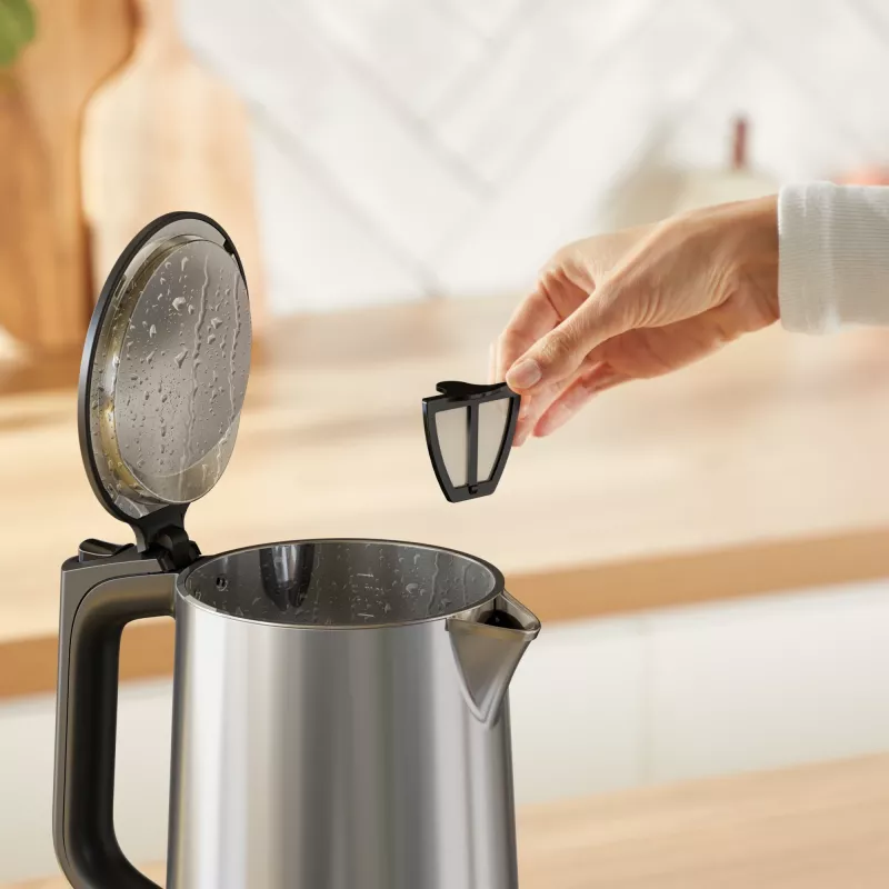 Tefal Selection KI871DE0 waterkoker 1,7 l 1500 W zwart, roestvrijstaal
