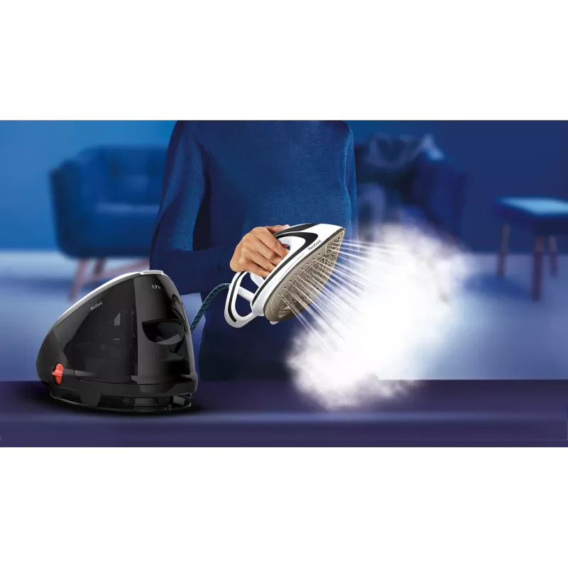 Tefal Pro Express Ultimate GV9550 1.9 L Durilium AirGlide Autoclean-strijkzool zwart, wit