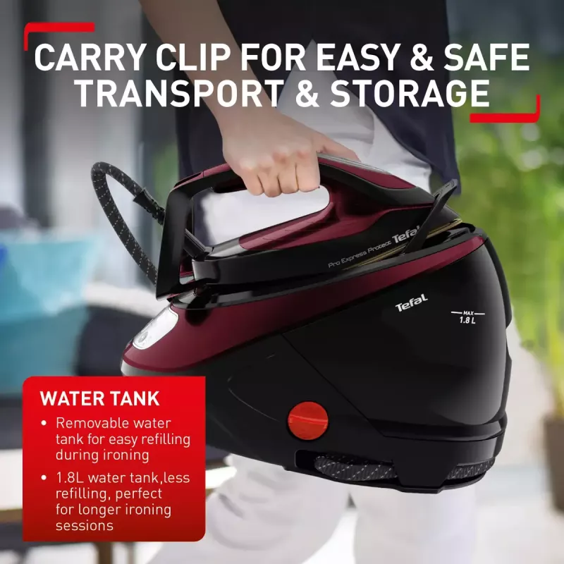 Tefal Pro Express Protect GV9230 2600 W 1,8 L zwart, bordeaux