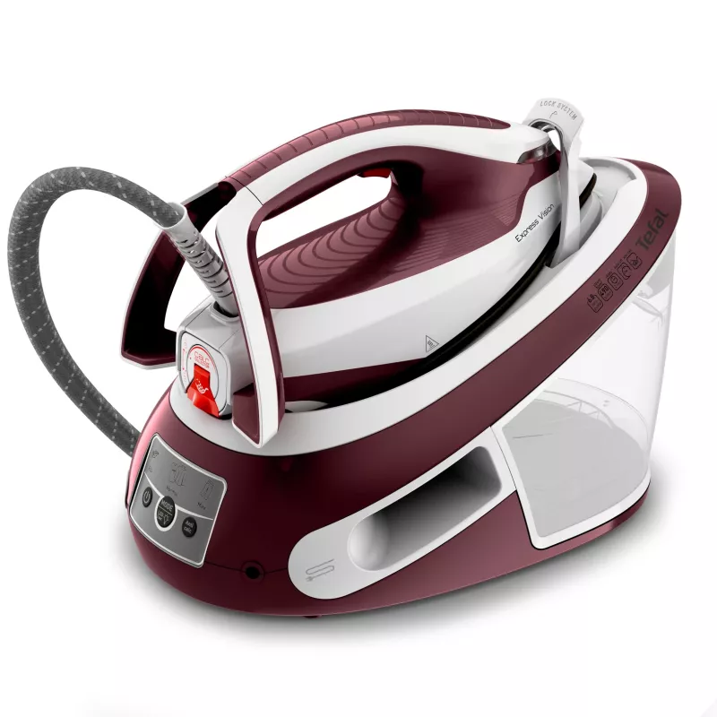 Tefal Express Vision SV8150 2800 W 1,8 L Durilium AirGlide Autoclean-strijkzool rood, wit