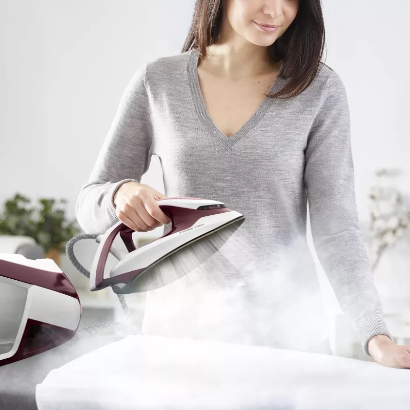Tefal Express Vision SV8150 2800 W 1,8 L Durilium AirGlide Autoclean-strijkzool rood, wit