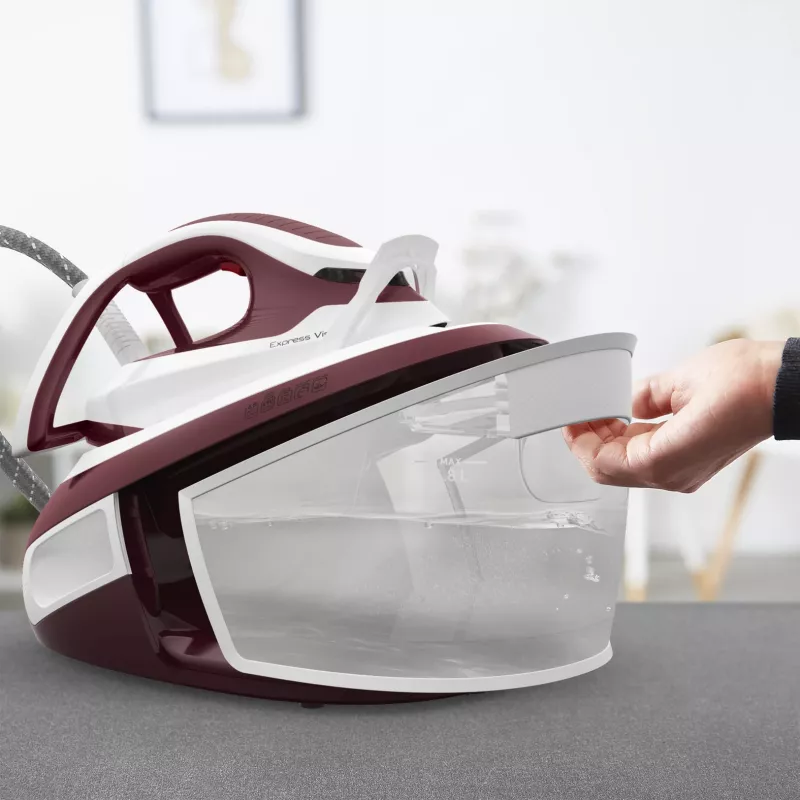 Tefal Express Vision SV8150 2800 W 1,8 L Durilium AirGlide Autoclean-strijkzool rood, wit