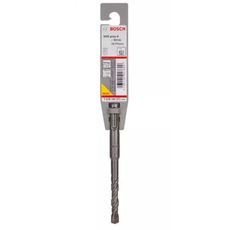 Hamerboor Bosch SDS Plus-5 — 8 mm, voor boorhamer en boren