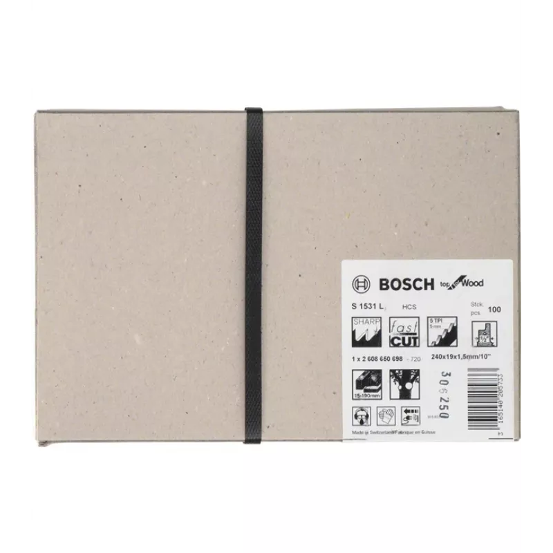 Bosch 2608650698 reciprozaagblad koolstofstaal (HCS) 100 stuks