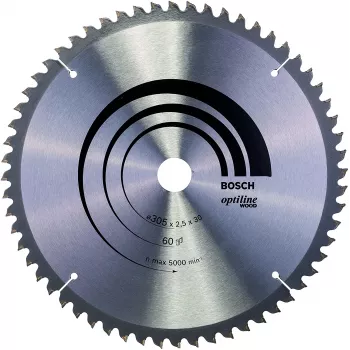 Bosch Optiline Wood cirkelzaagbladen, hout, 30,5 cm, Bosch, 798 g, 1 stk.