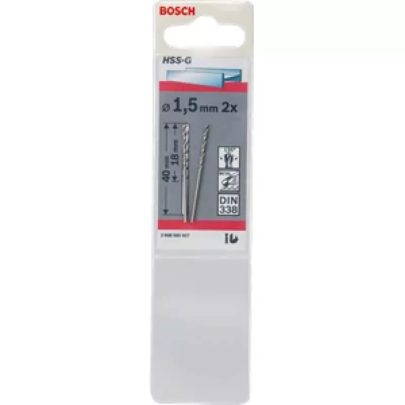 Boor Bosch 1,5 mm spiraalboor 1 stuk – model 2 608 585 907