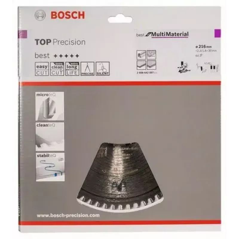 Cirkelzaagblad Bosch 2 608 642 097 21,6 cm 1 stuk