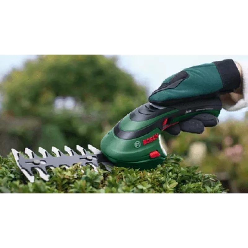 Bosch Isio accu-grasschaar 8 cm 3,6 V zwart, groen