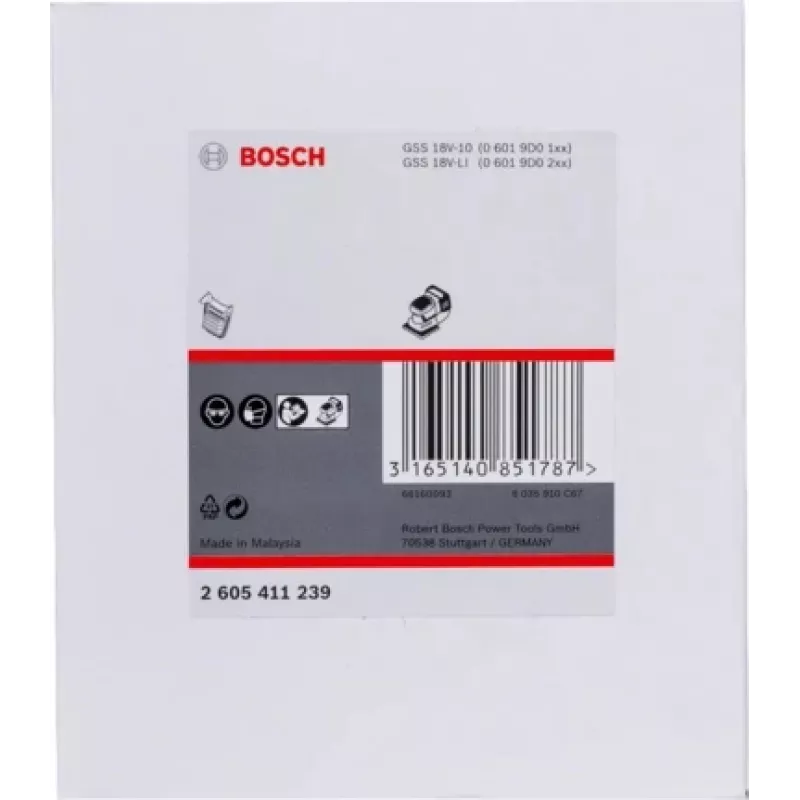 Bosch 2 605 411 239 schuuraccessoire 1 stuk filter