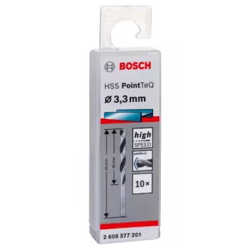 Spiraalboor Bosch HSS PointTeQ 3,3 mm