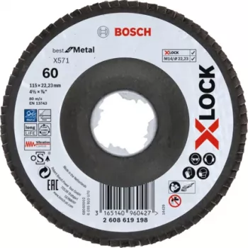 Bosch 2 608 619 198 haakse slijper accessoire lamellenschijf