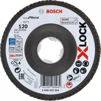 Bosch X-LOCK X571 BEST FOR METAL afbraamschijf